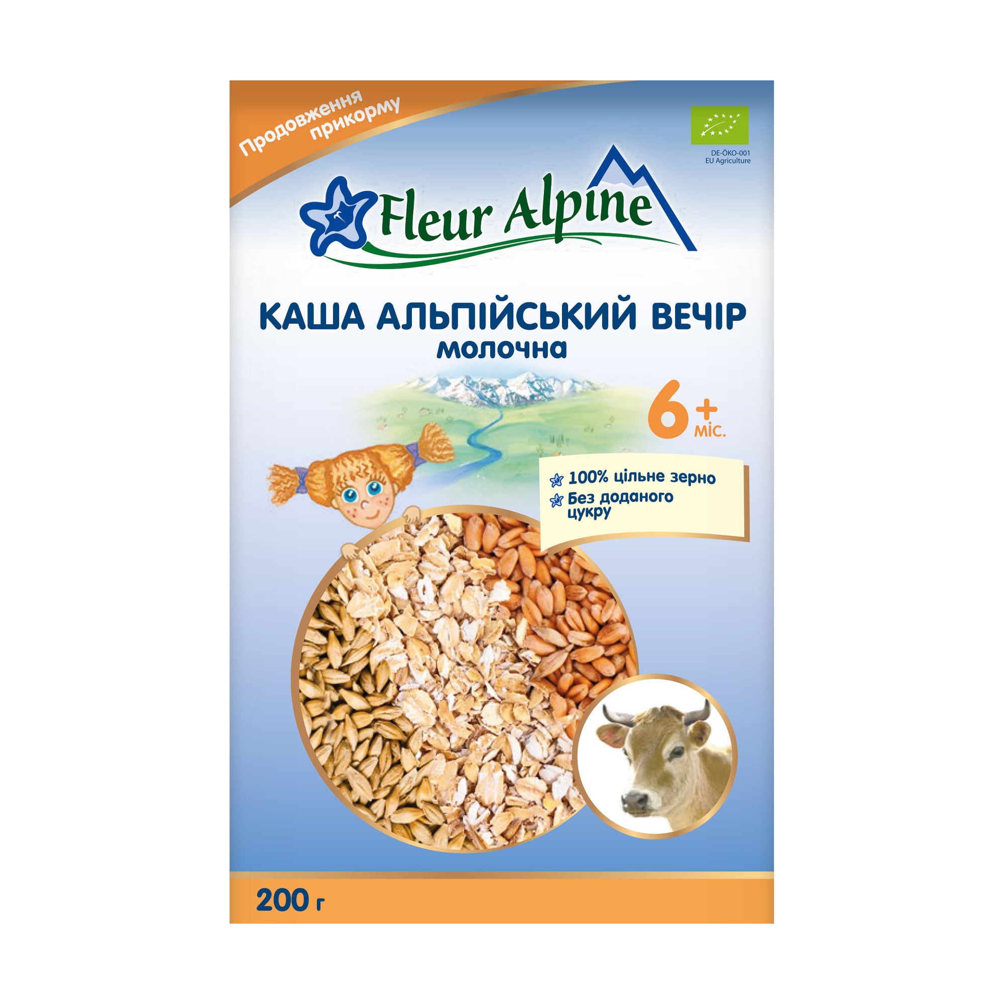 Дитяча молочна каша Fleur Alpine Альпійський вечір, з 6 місяців, 200 г